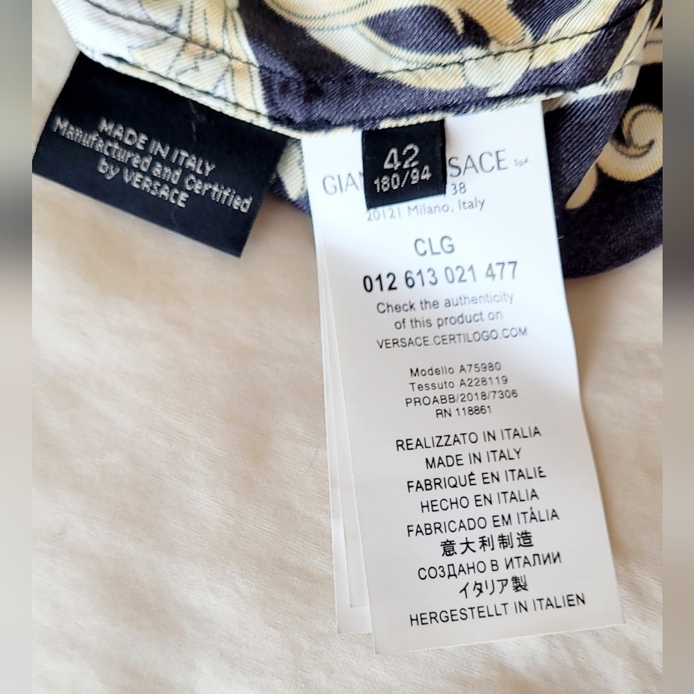 Versace Barocco Silk Shirt - Picture 13 of 16